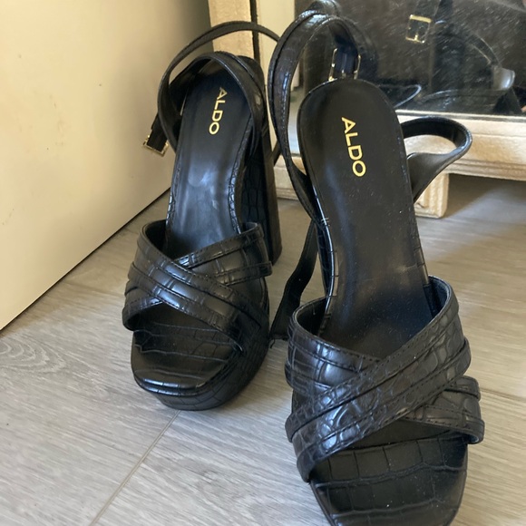Aldo platform shoes heels new never worn 8.5 us - Picture 10 of 10